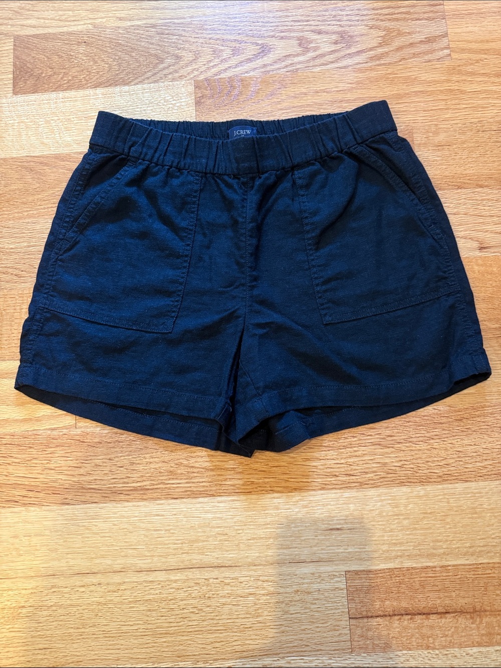 J. Crew Black Linen Shorts